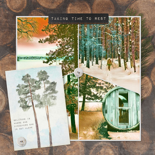 Winter Solitude Art Journal Cards