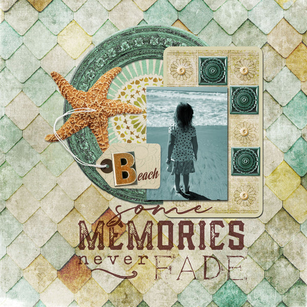 Patterned Past Scrap.Words