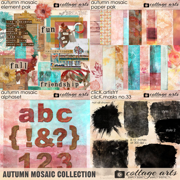 Autumn Mosaic AlphaSet
