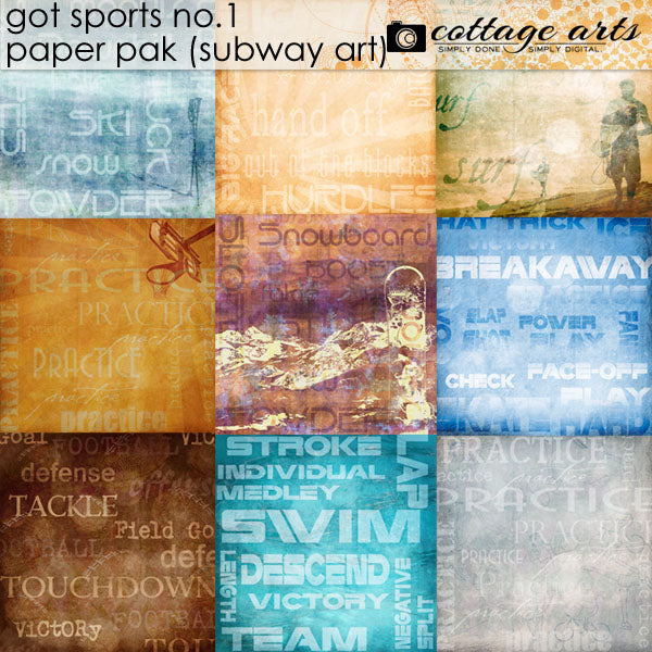 Got Sports 1 Subway Art Paper Pak