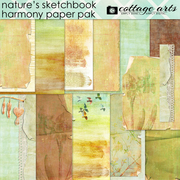 Nature's Sketchbook - Papers 2 - Harmony