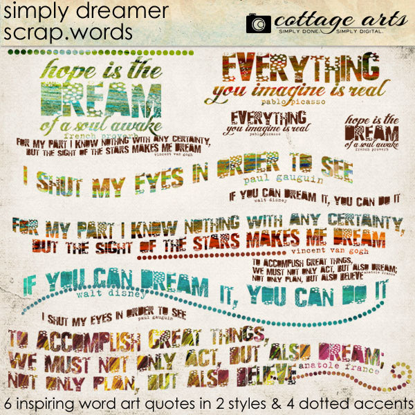 Simply Dreamer Scrap.Words