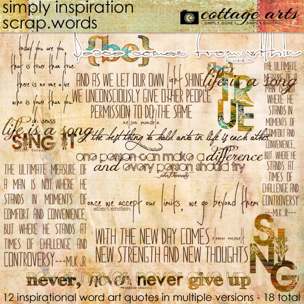 Simply Inspiration Scrap.Words