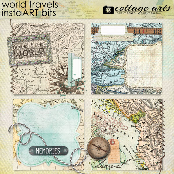 World Travels InstaART Bits