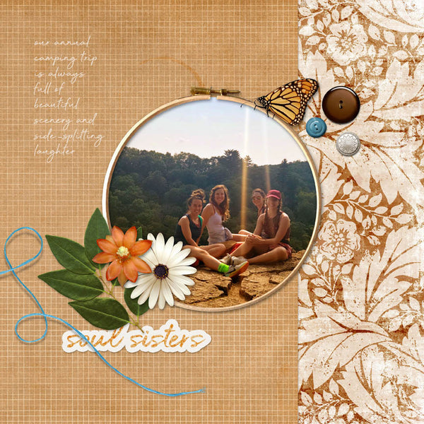 Fall Friendship Scrap.Words
