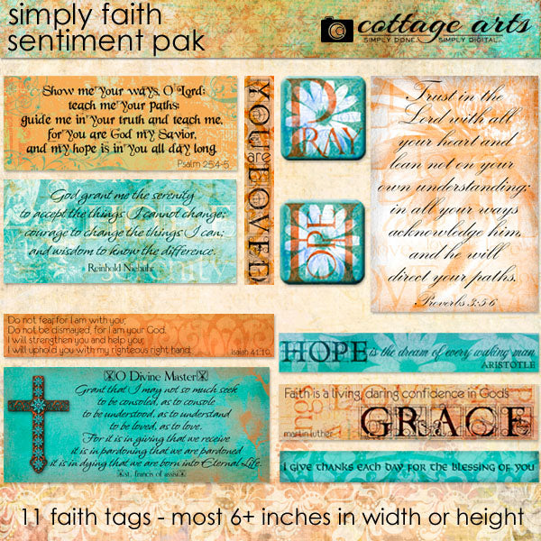 Simply Faith 1 Sentiment Pak