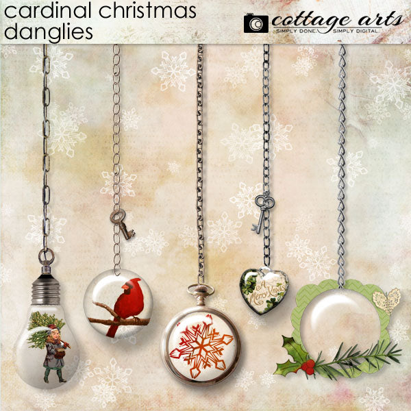 Cardinal Christmas Danglies