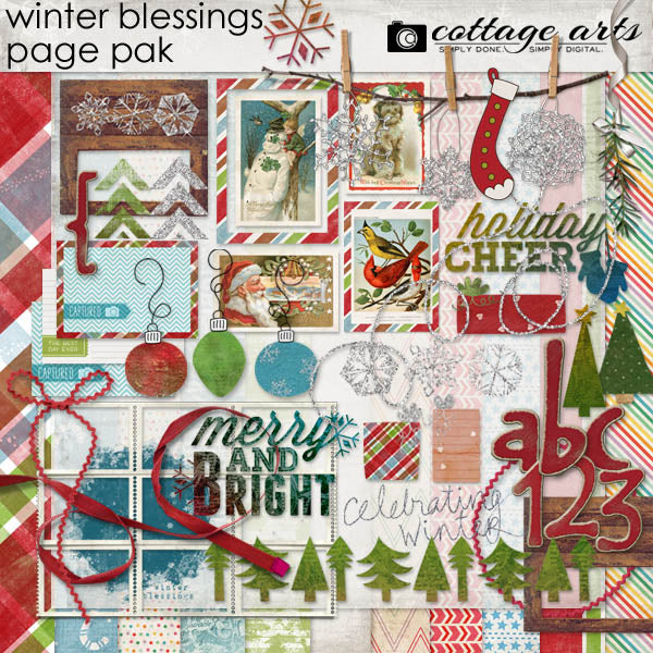 Winter Blessings Page Pak