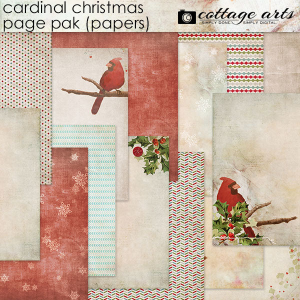 Cardinal Christmas Page Pak