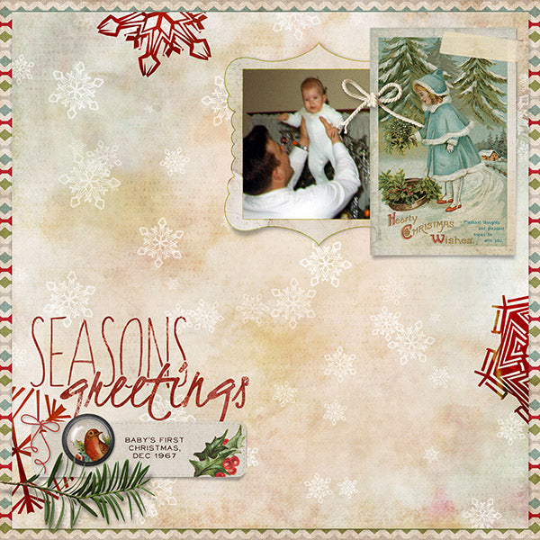 Cardinal Christmas Flair Element Pak