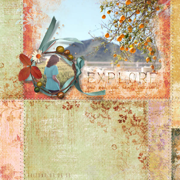 Stitched Botanicals 2 Paper Pak