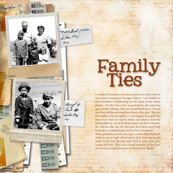 Faded Memories Border Bits