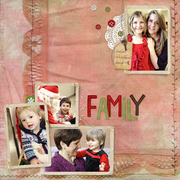 Homespun Christmas AlphaSet & Element Pak