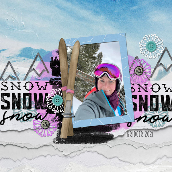 Winter Fun Scrap.Words