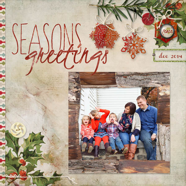 Cardinal Christmas Scrap.Words