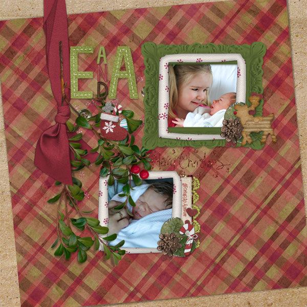 Homespun Christmas AlphaSet & Element Pak