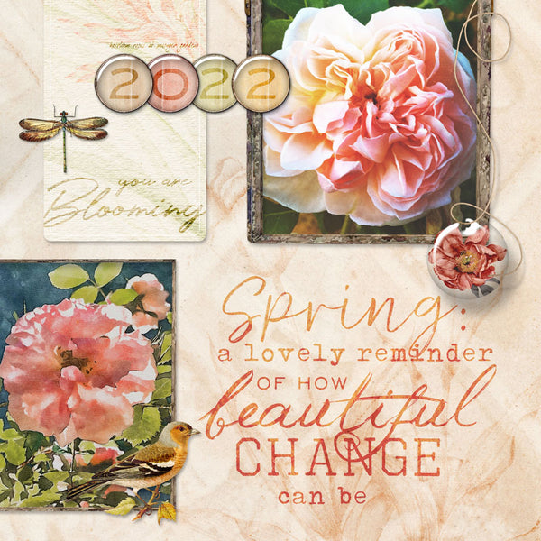 In Full Bloom Scrap.Words
