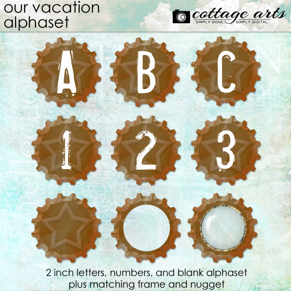 Our Vacation AlphaSet