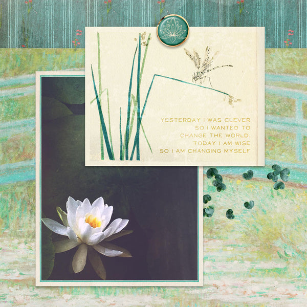 Tranquility Garden Journal Cards