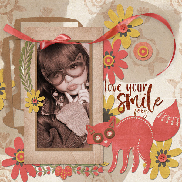 Folksy Baby Scrap.Words