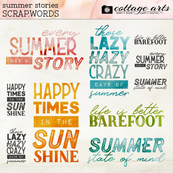 Summer Stories Scrap.Words