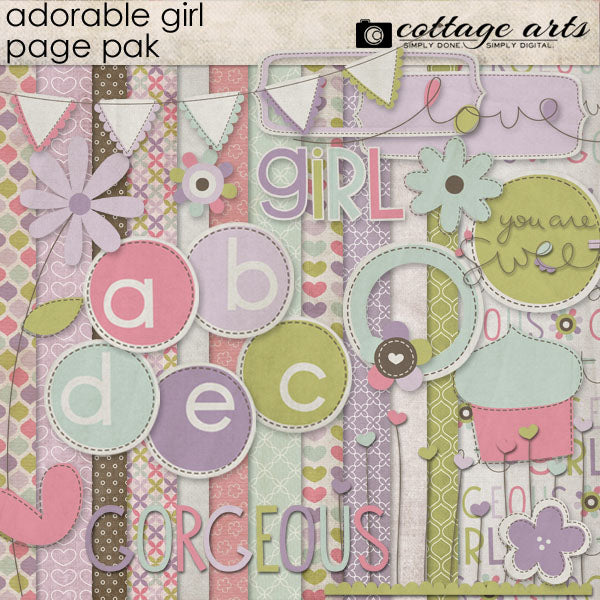 Adorable Girl Page Pak