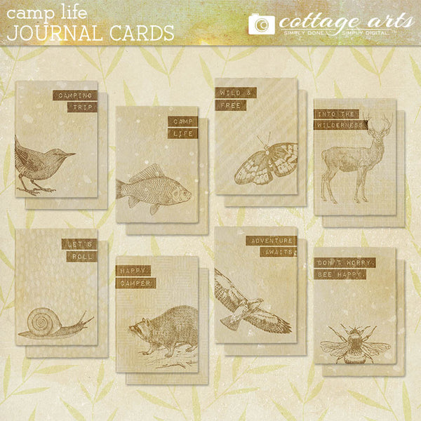 Camp Life Journal Cards