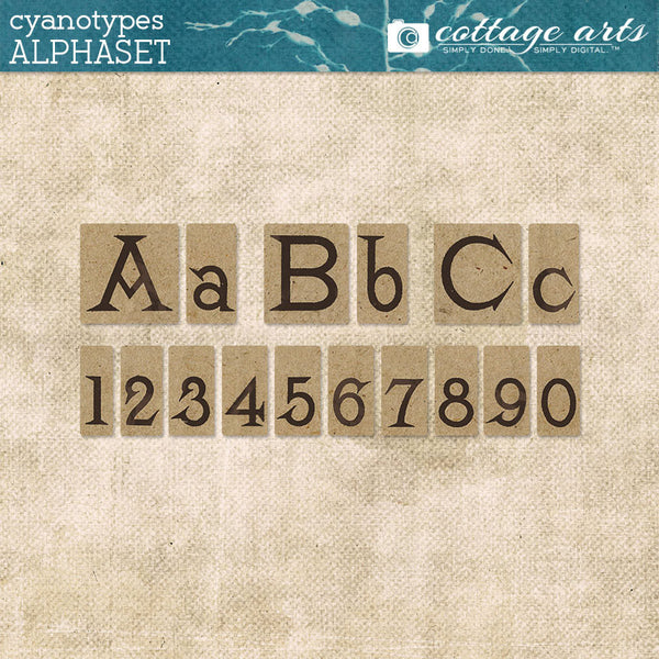 Cyanotypes AlphaSet