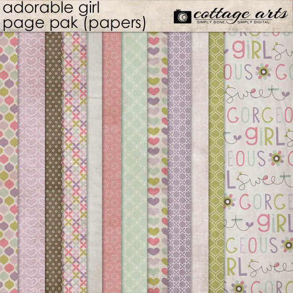 Adorable Girl Page Pak