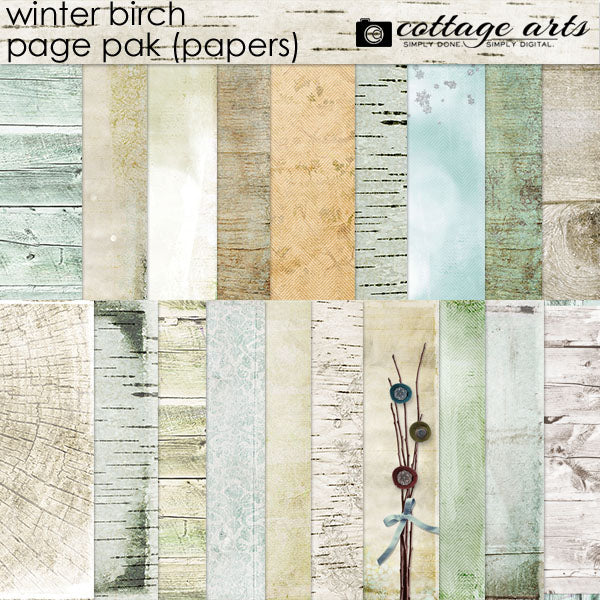Winter Birch Page Pak