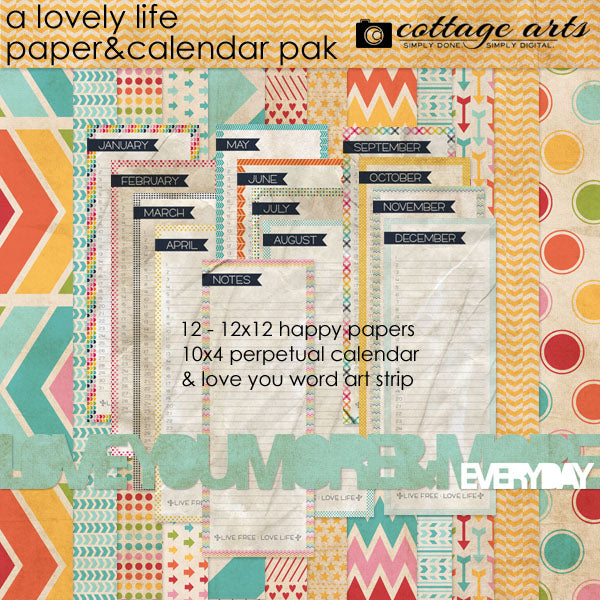 A Lovely Life Paper & Calender Pak