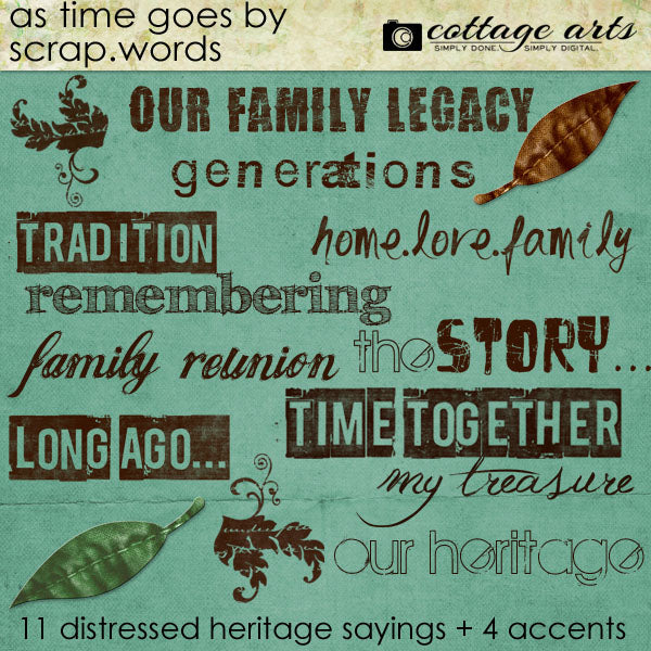 As Time Goes By Scrap.Words