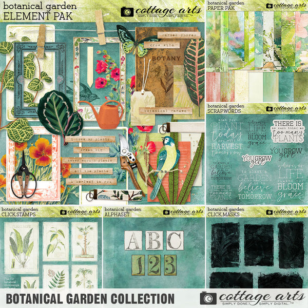 Botanical Garden Scrap.Words