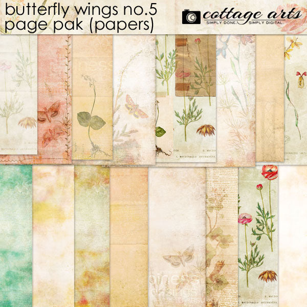 Butterfly Wings 5 Page Pak