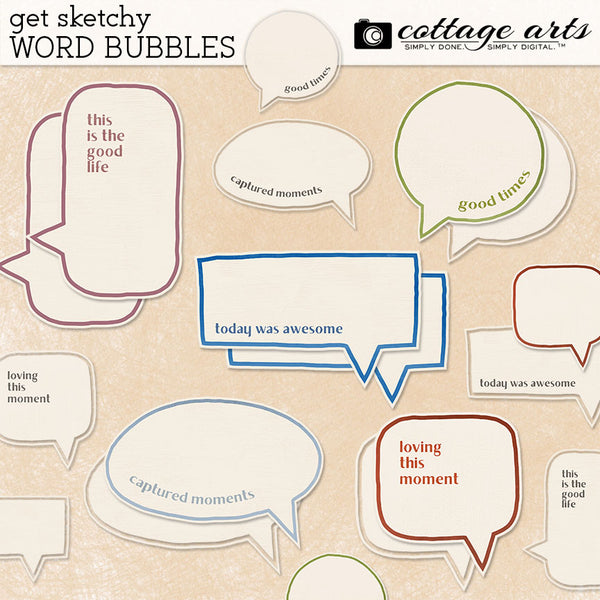Get Sketchy Word Bubbles