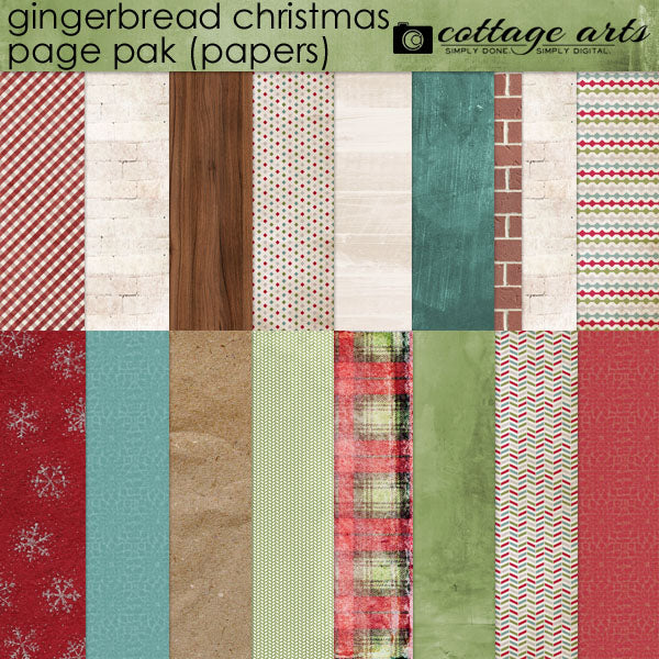 Gingerbread Christmas Page Pak