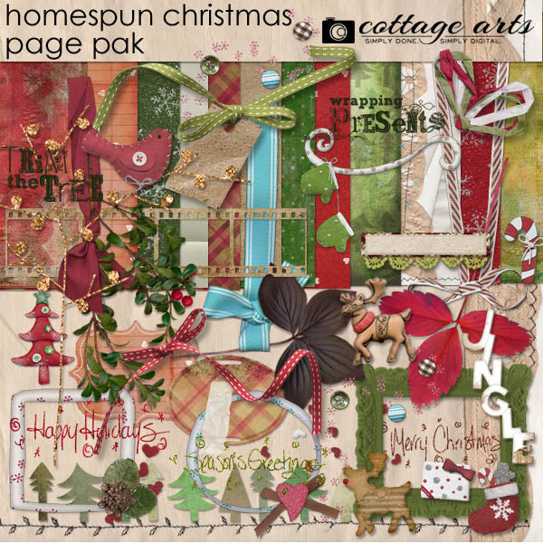 Homespun Christmas Page Pak