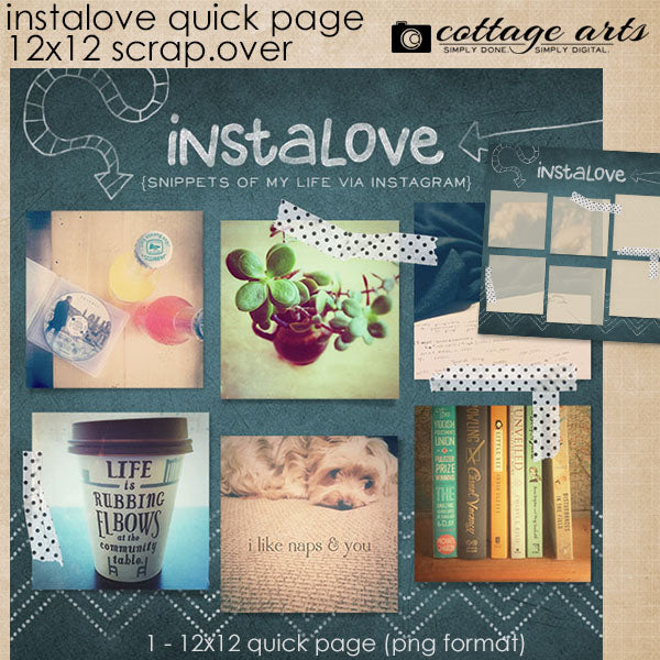 Instalove 12x12 Quick Page Scrap.Over