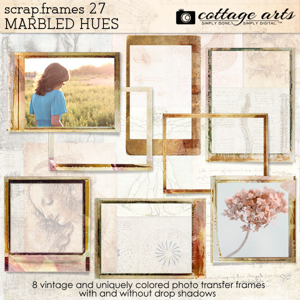 Scrap.Frames 27 - Marbled Hues