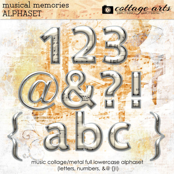 Musical Memories Alphaset