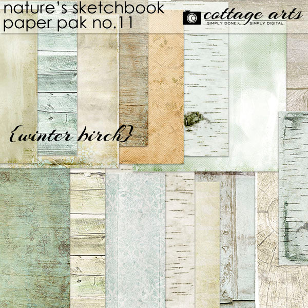 Nature's Sketchbook 11 Paper Pak