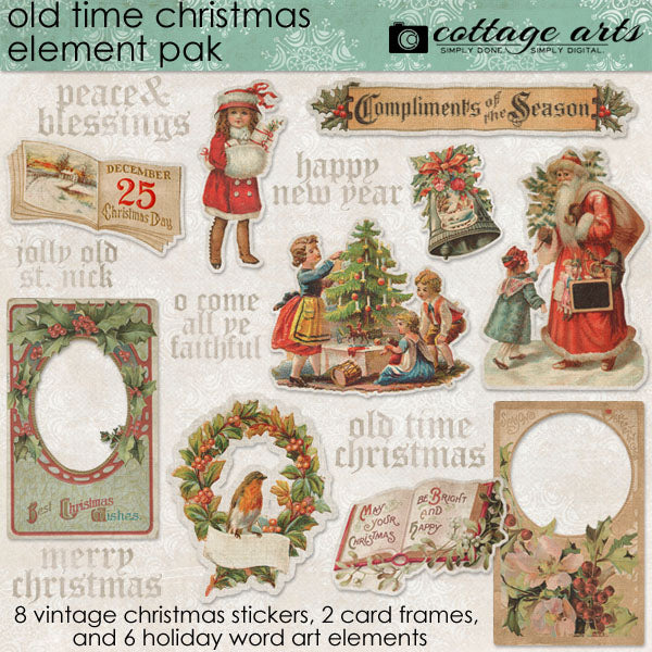 Old Time Christmas Element Pak