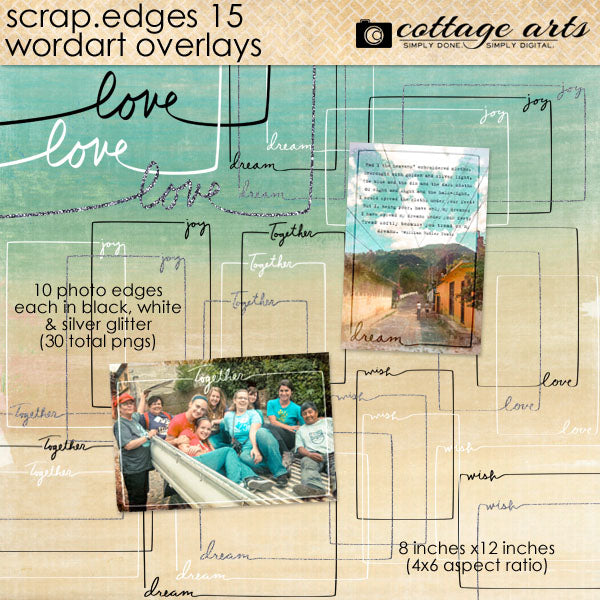 Scrap.Edges 15 - Word Art Overlays