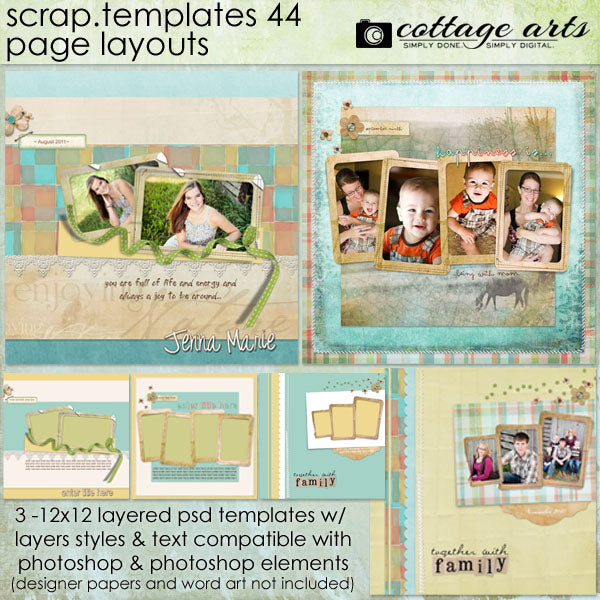 Scrap Templates 44 - Page Layouts