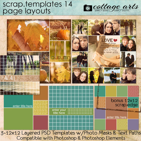 Scrap Templates 14 - Page Layouts