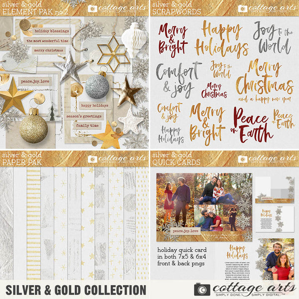 Silver and Gold Scrap.Words