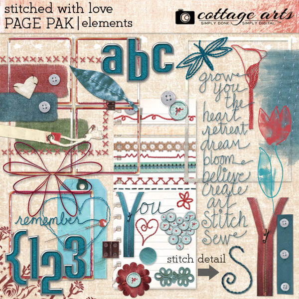 Stitched With Love Page Pak