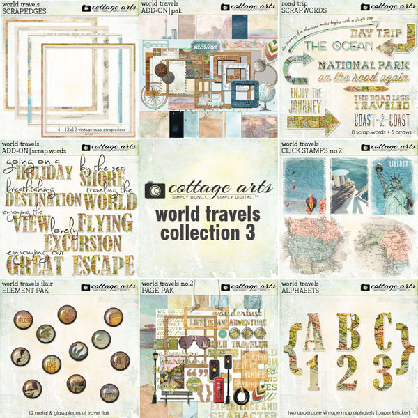 World Travels Add-on Scrap.Words