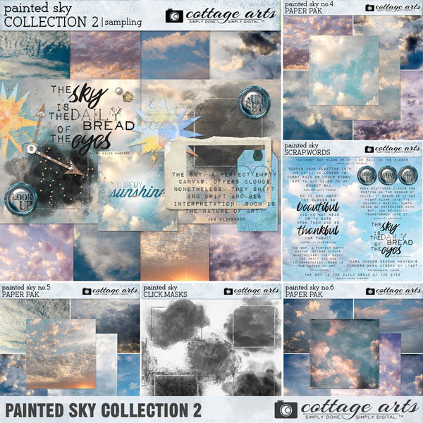 Painted Sky Scrap.Words