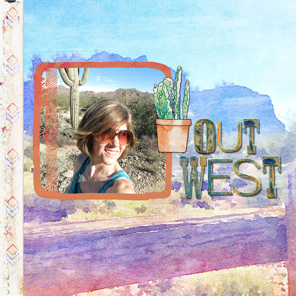 Desert Oasis Scrap.Words